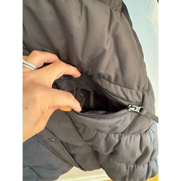 American Rag Woman's L Jacket Parka Removable Fur Trimmed Hood Gray Puffer - Picture 4 of 9